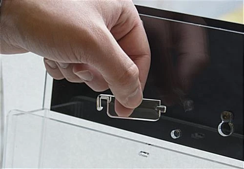 24x36 Poster Floor Stand, 4"/8.5"w, 3/5 Pockets, Double Sided, Wheels - Black - Image 5