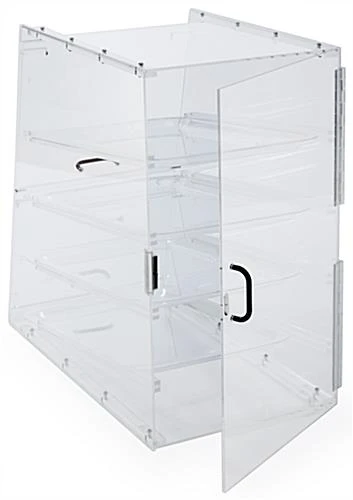 Acrylic Food Display Case For Bakery, (4) Trays, Knock Down Design - Image 4