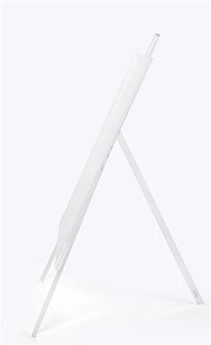 Display Easel For Floor Or Countertop, Folding, Holds 18 X 24 Media - Clear Acrylic - Image 2