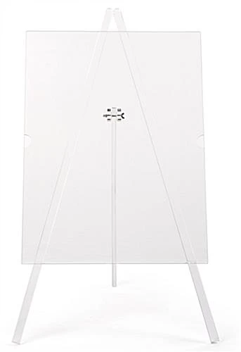 Display Easel For Floor Or Countertop, Folding, Holds 18 X 24 Media - Clear Acrylic - Image 3