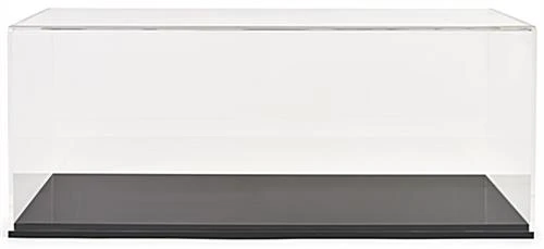 Model Ship Cases With Black Base And Lift Off Clear Acrylic Top - Image 2