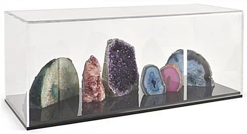 Model Ship Cases With Black Base And Lift Off Clear Acrylic Top - Image 3