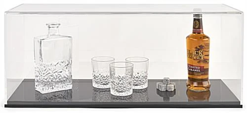 Model Ship Cases With Black Base And Lift Off Clear Acrylic Top - Image 4