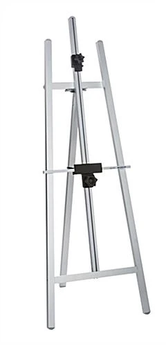 Display Easel For Floor With Adjustable Top And Bottom Clamps - Silver - Image 2
