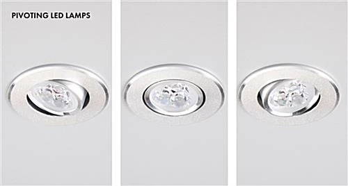 25" Glass Display Case W/ Top Lights, Wheels, Adjustable Shelves, Locking - Silver - Image 8