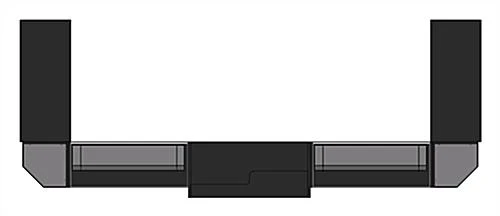 Black Store Counter Configuration W/ 7 Components, Custom Printed Graphic Panels - Image 4