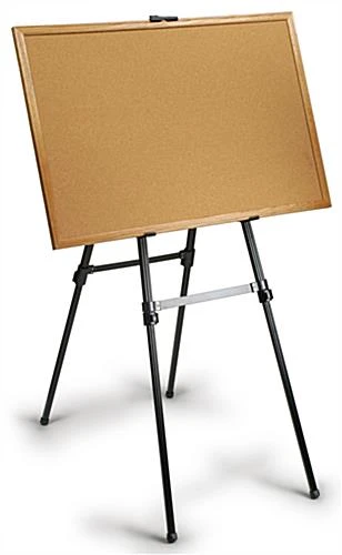 Display Easel For Floor, Height Adjustable, With Adjustable Top Clamp - Black - Image 2