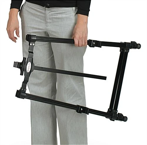Display Easel For Floor, Height Adjustable, With Adjustable Top Clamp - Black - Image 4