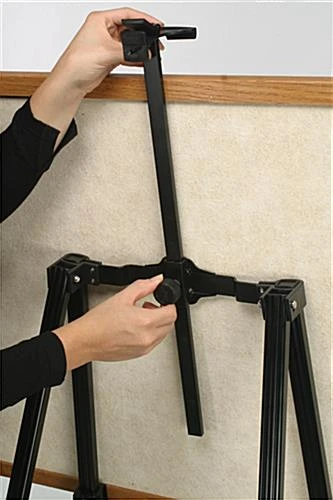Display Easel For Floor, Height Adjustable, With Adjustable Top Clamp - Black - Image 5