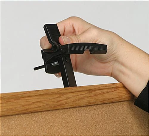 Display Easel For Floor, Height Adjustable, With Adjustable Top Clamp - Black - Image 6