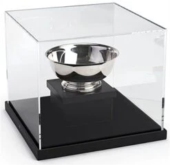 14 X 14 Countertop Display Case With Lift-Off Acrylic Top - Black