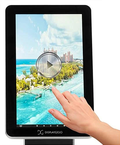 16" Touch Screen Digital Floor Stand, 10pt PCAP Touch, Media Player β Black - Image 3