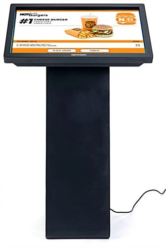 32β Slanted Touch Screen Digital Kiosk, 10pt IR Display, Android OS - Black - Image 2