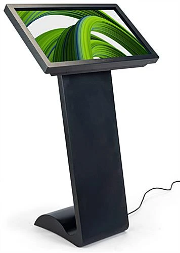 32β Slanted Touch Screen Digital Kiosk, 10pt IR Display, Android OS - Black