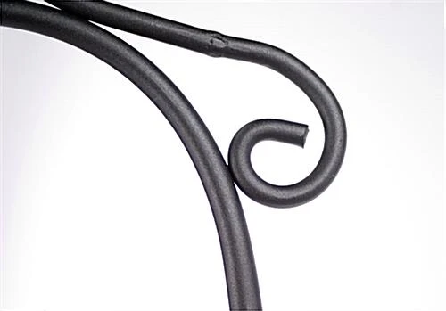 Floor Easel With Ornate Details, Height Adjustable Pegs, 27 X 71-1/4 Inches - Black - Image 4