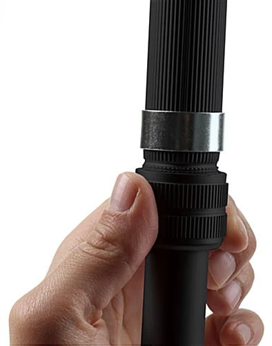 Display Easel For Floor With Clamp For Flip Charts, Adjustable Height - Black - Image 4