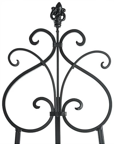Floor Easel With Decorative Details, 2 Sets Of Height Adjustable Pegs β Black - Image 5