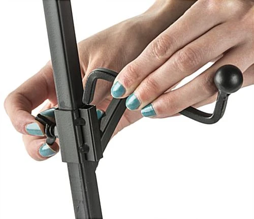 Floor Easel With Decorative Details, 2 Sets Of Height Adjustable Pegs β Black - Image 7