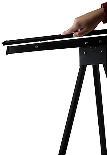 36β X 48β Snap-Open Poster Frame W/ Easel, Adjustable Height - Black - Image 5