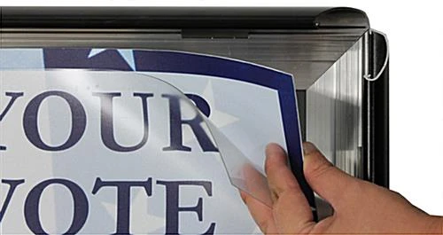 36β X 48β Snap-Open Poster Frame W/ Easel, Adjustable Height - Black - Image 7