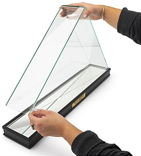 American-Made Wood Flag Case For 5β X 9.5β Flags, Custom Engraved - Black - Image 5