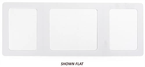 Student Desk Sneeze Shield, 3 Clear Panels, Set Of 20, Folding - White - Image 3