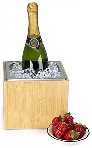 7"w X 6.5"h Ice Housing With Removable Steel Tray - Bamboo - Image 4