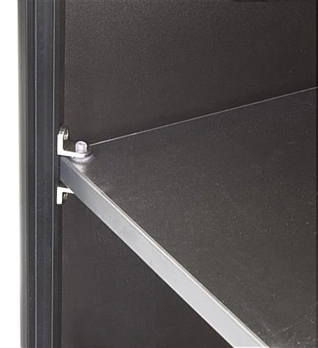 24" Cash Register Stand W/Locking Drawer, Adjustable Shelf, Ships Assembled - Black - Image 4