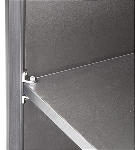 24" Cash Register Stand W/Locking Drawer, Adjustable Shelf, Ships Assembled - Silver - Image 5