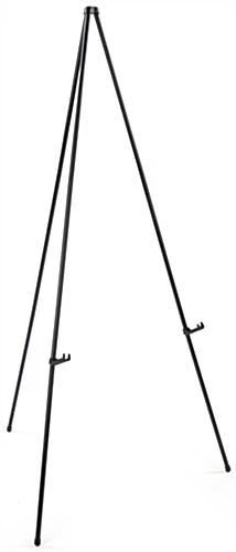 Display Easel For Floor, Standard Tripod Design, Collapsible - Black