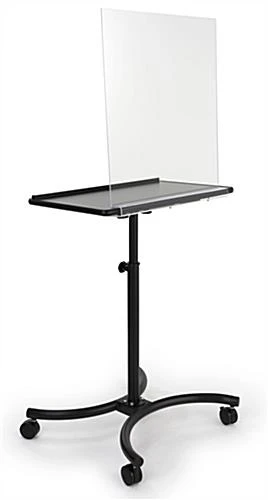 Sneeze Shield For Flat Surfaces Up To 0.75โ Thick, Acrylic, Screw-On - Clear