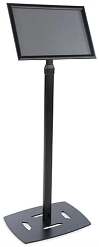 11 X 17 Menu Stand For Floor, Snap Open, Adjustable Height - Black - Image 4