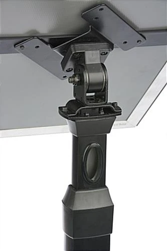 11 X 17 Menu Stand For Floor, Snap Open, Adjustable Height - Black - Image 6