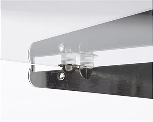 5' Display Cabinet W/ White Finish, Adjustable Tempered Glass Shelf & Sliding Doors - Image 6