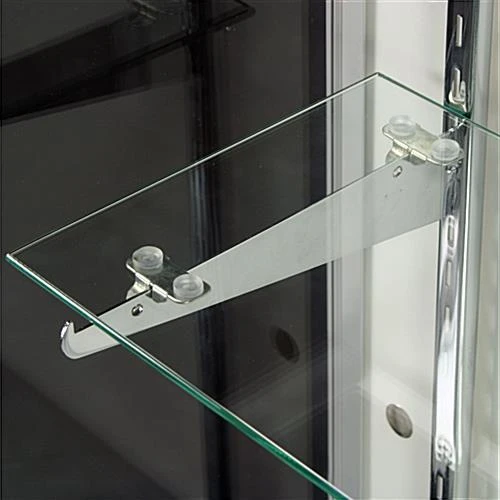 Retail Counter W/ Black Finish, Storage Space, Adjustable Shelf & Sliding Doors - Image 3