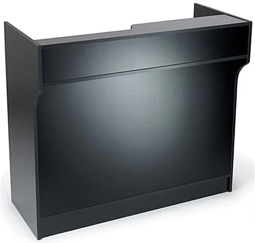 48" Cash Wrap W/ Adjustable Storage Shelves & Pull-out Drawer - Black