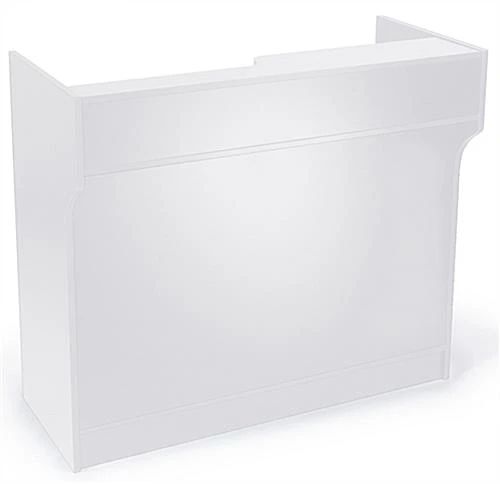 48" Cash Wrap W/ Adjustable Storage Shelves & Pull-out Drawer - White