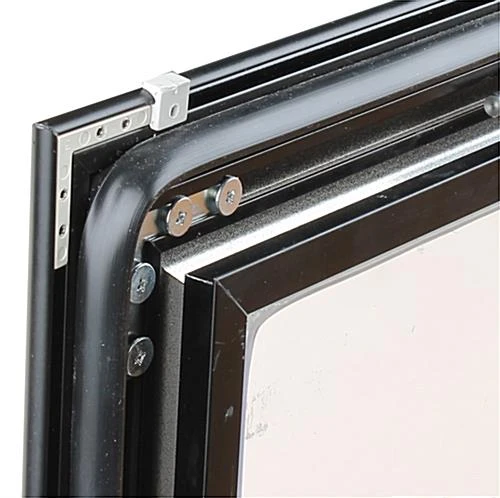 36 X 26 Enclosed Cork Board For Outdoors, Illuminated, With Locking Door - Black - Image 4