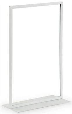 11 X 17 Sign Holder For Counter, Double Sided, Weighted Base - White