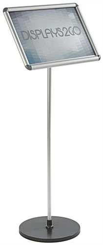 17 X 11 Sign Stand For Floor, Tilting, Snap Open - Silver - Image 2