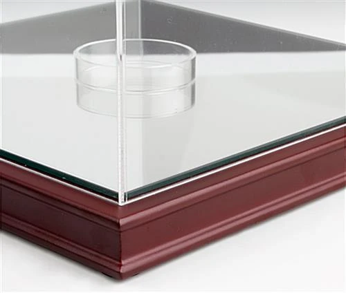 Sports Display Case W/ Wood Base, Acrylic Casing & Lift-Off Top - Image 3