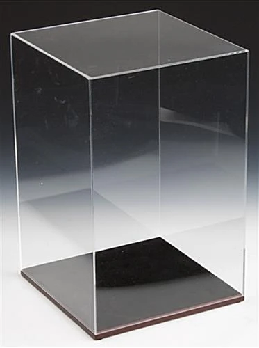 Sports Display Case W/ Lift-Off Acrylic Top & Mahogany Base - Image 2