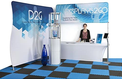 80.25" Portable Round Twist Tower W/Shelves, Top Light, White & Clear Panels - Silver - Image 13