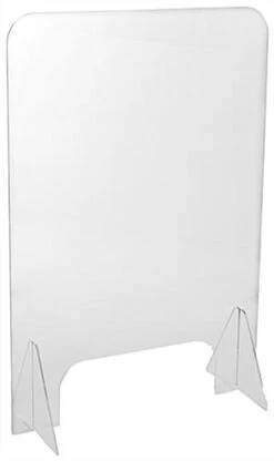 Countertop Sneeze Shield, Acrylic, Single Panel - Clear