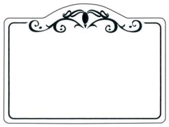 4 X 3 Deli Sign With Wet/Dry Erase Write-on Surface, Set Of 50 - Black