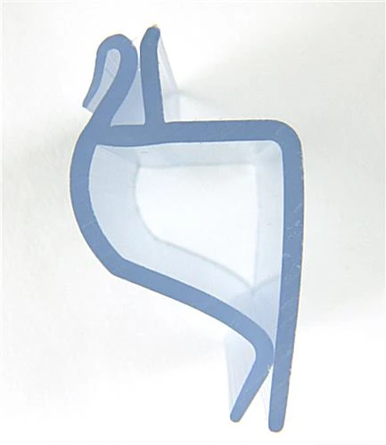 Clip-on Price Tag Holders Fit 1/2-inch Edges, Front Facing, Set Of 25 - Clear - Image 2