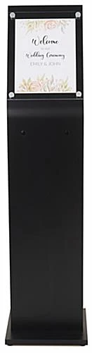 Workshop Series 8.5 X 11 Sign Stand For Floor With Sign Hardware For Frame - Black - Image 3