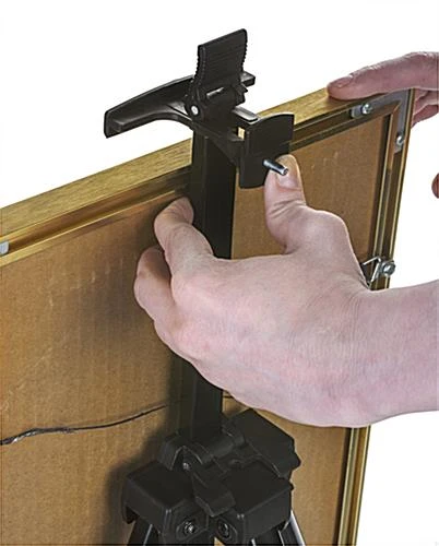 Display Easel For Floor Or Countertop, Adjustable Height, Portable - Black - Image 6