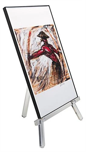 Workshop Series Acrylic Tabletop Easel, Standard Tripod Design, 12.75 X 14.75 - Clear - Image 3