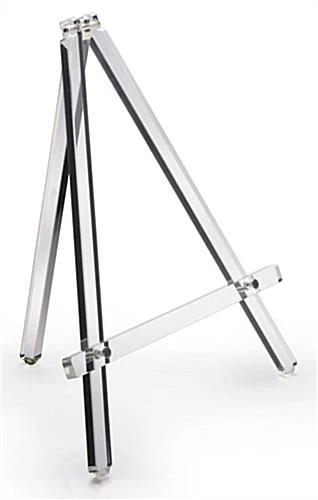 Workshop Series Acrylic Tabletop Easel, Standard Tripod Design, 12.75 X 14.75 - Clear